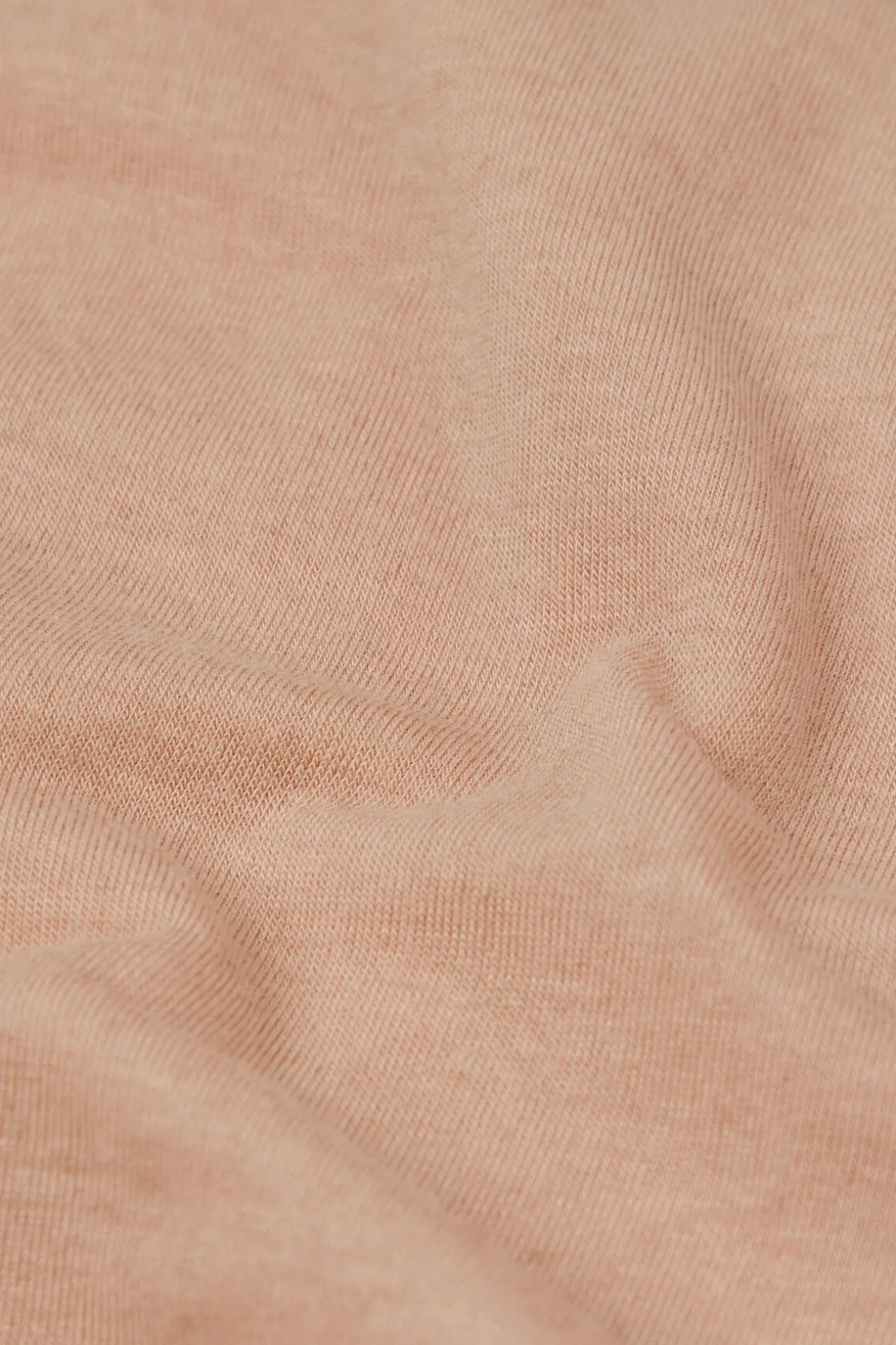 Camiseta con cuello barco en cashmere de manga Larga