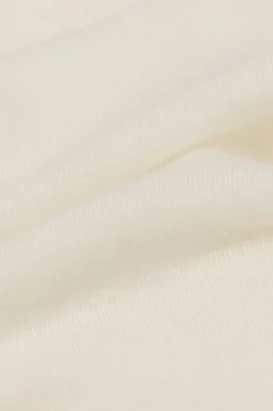 Camiseta con cuello barco en cashmere de manga Larga