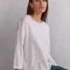 Camiseta con Escote Barco de Lino