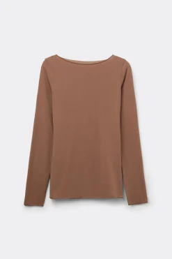 Camiseta con Escote Barco de Algodón The Sensual Cotton