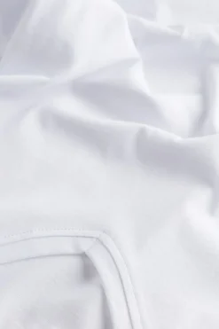 Camiseta con Escote de Pico de Algodón Superior Extrafino