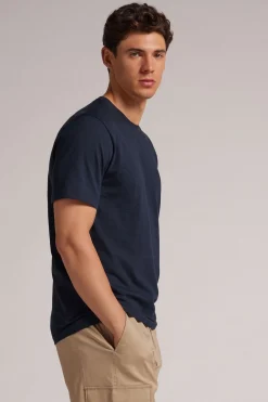 Camiseta de Algodón Jaspeado