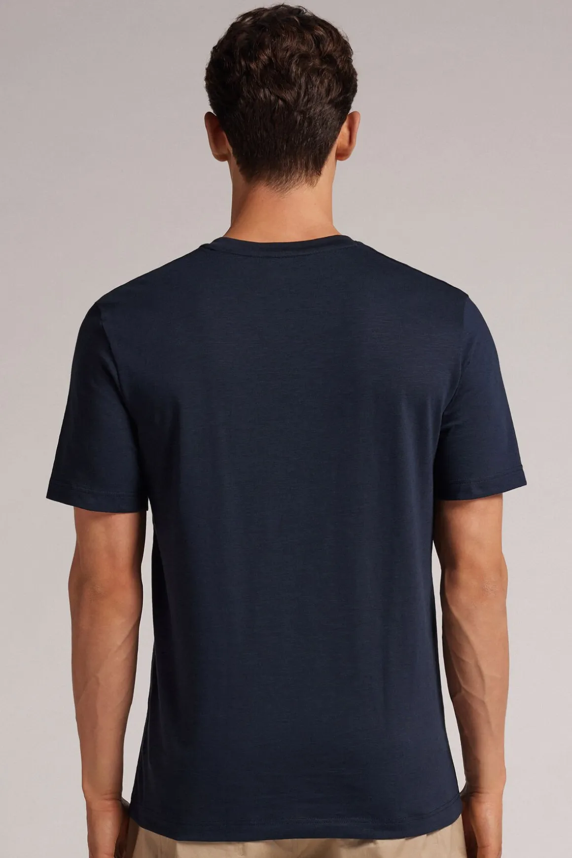 Camiseta de Algodón Jaspeado