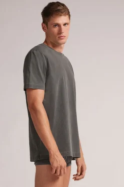 Camiseta de Algodón Washed Collection