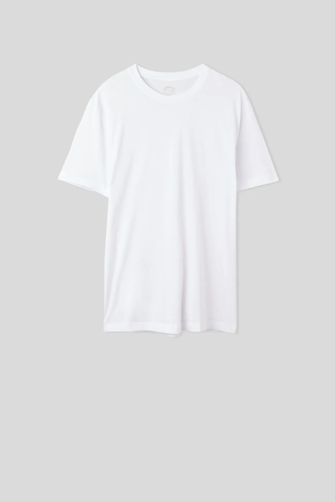 Camiseta de Corte Recto de Algodón Superior Extrafino