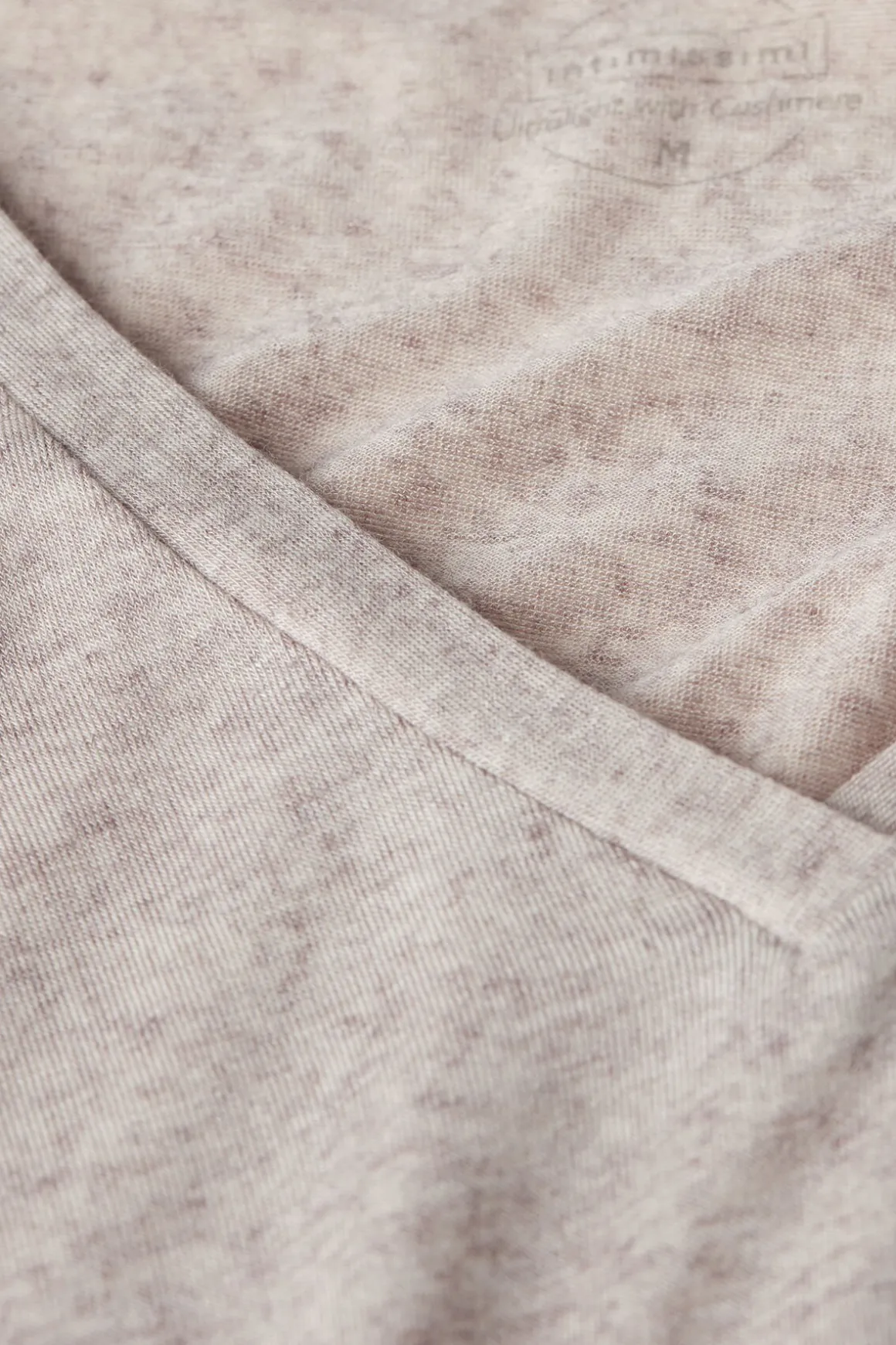 Camiseta de Cuello de Pico de Modal Ultraligero con Cashmere