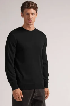 Camiseta de Cuello Redondo y Manga Larga