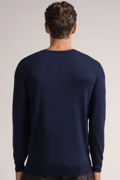 Camiseta de Cuello Redondo y Manga Larga