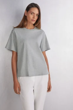 Camiseta de Manga Corta de Algodón