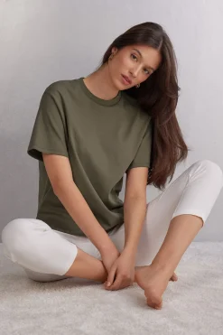 Camiseta de Manga Corta de Algodón