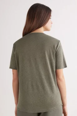 Camiseta de Manga Corta de Lino