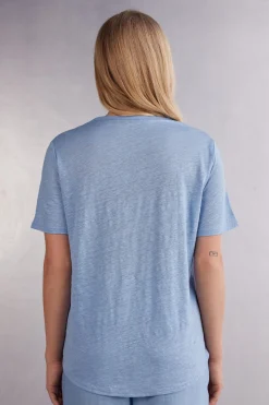 Camiseta de Manga Corta de Lino