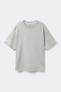 Camiseta de Manga Corta de Algodón Superior Dusty Flower