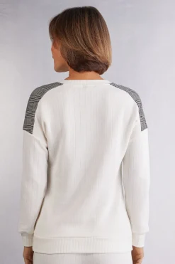 Camiseta de Manga Larga con Cuello de Pico Royal Elegance
