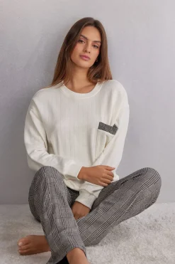 Camiseta de Manga Larga de Canalé Royal Elegance