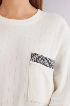 Camiseta de Manga Larga de Canalé Royal Elegance
