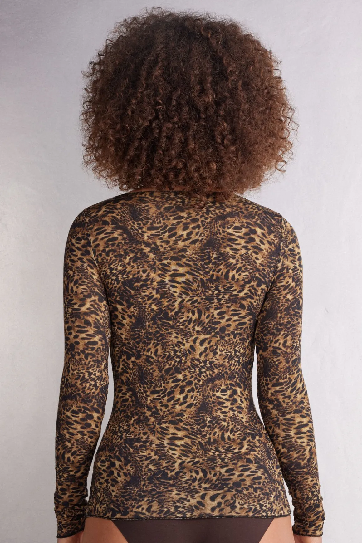 Camiseta de Manga Larga de Modal Ultralight con Cashmere Always Glamorous