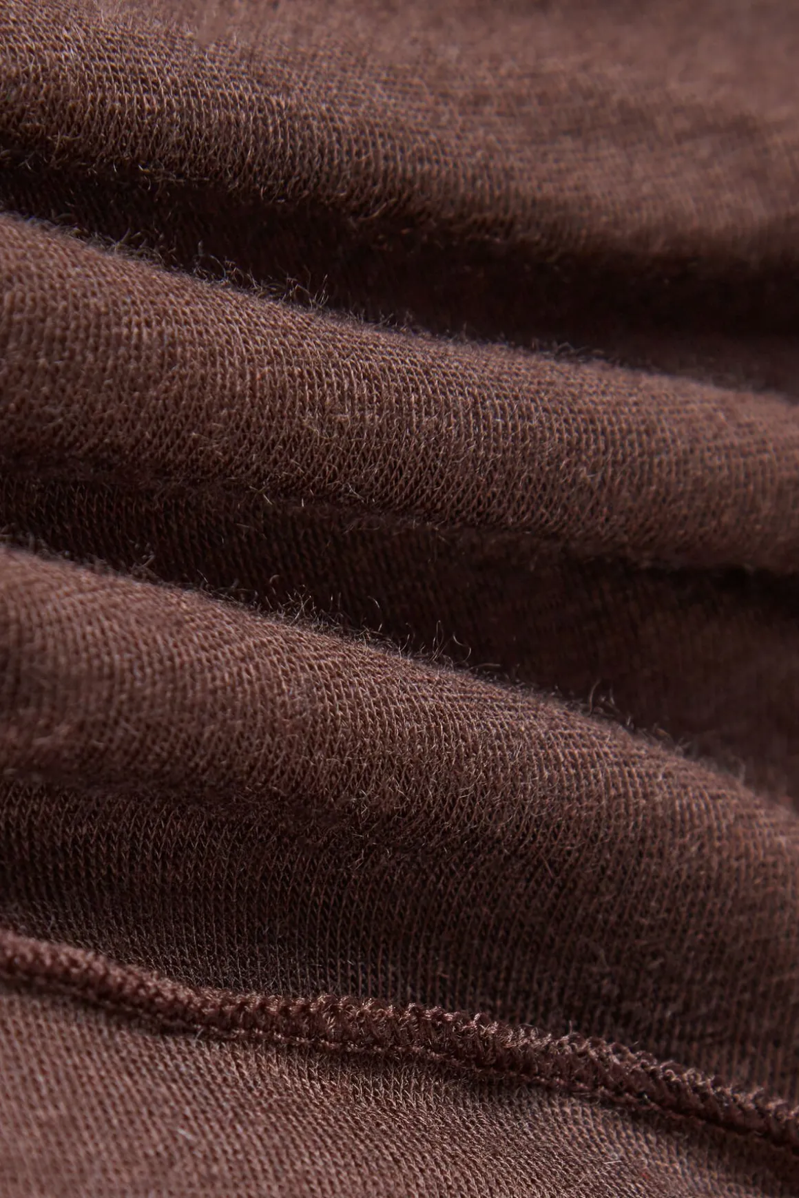 Camiseta de Manga Larga de Cuello Alto de Cashmere Ultraligero de Modal