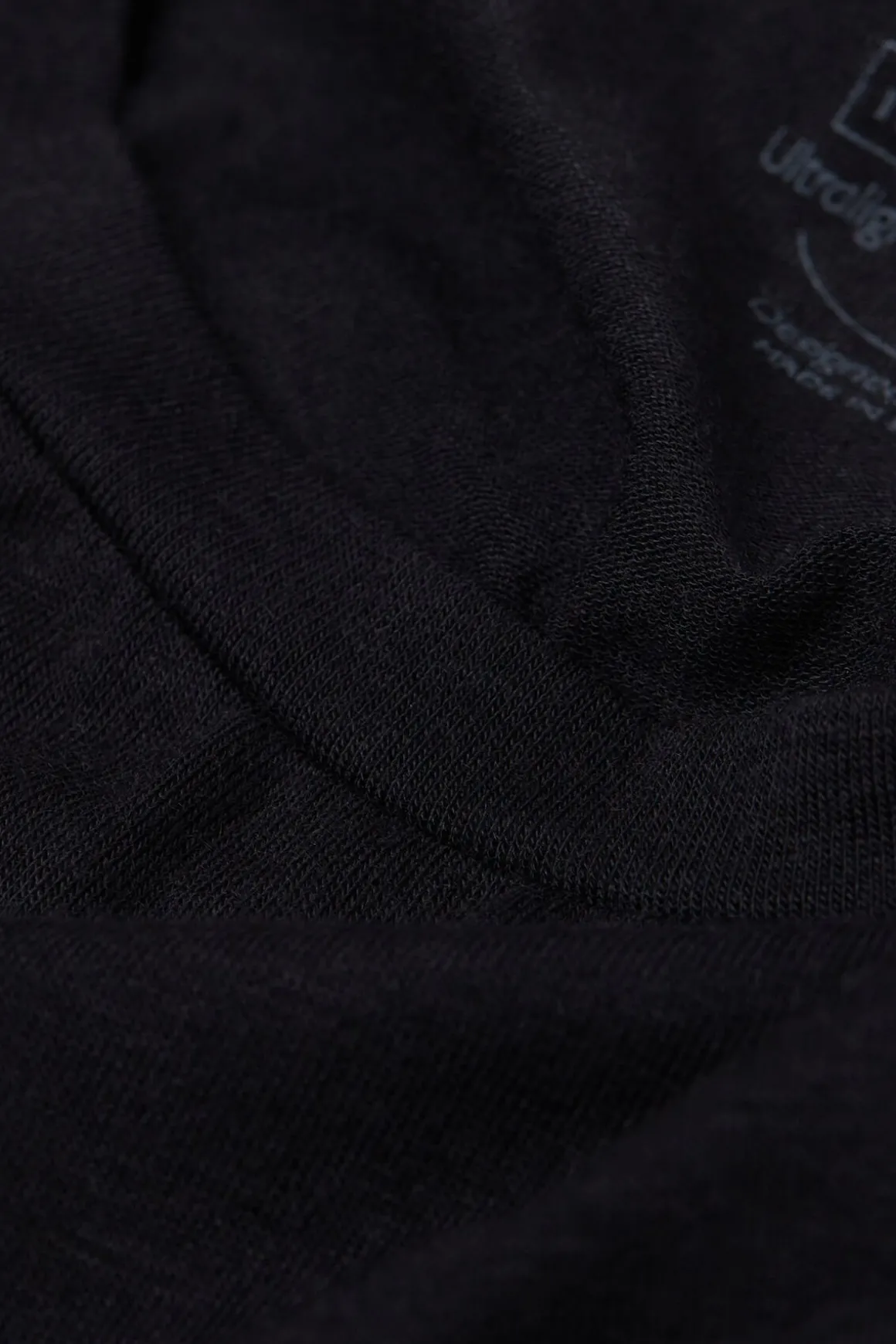 Camiseta de Manga Larga de Modal Ultralight con Cashmere y Escote Redondo
