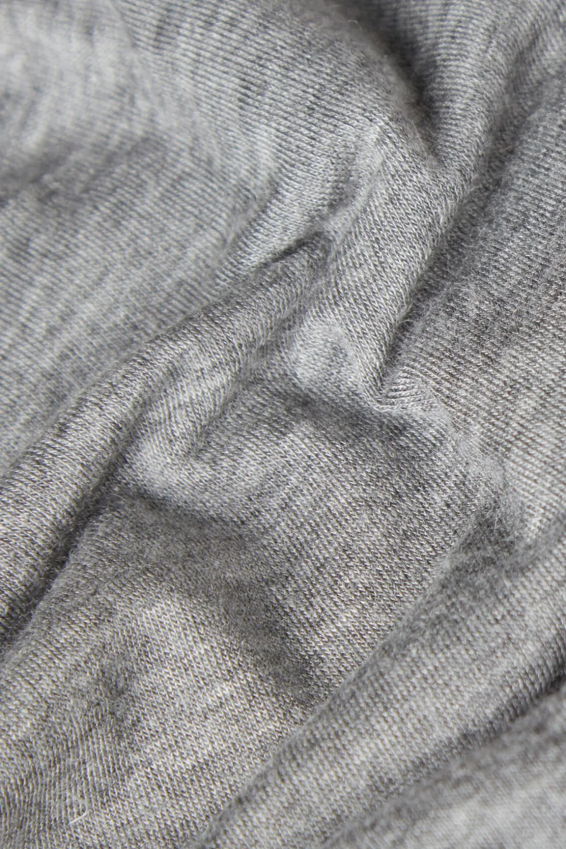 Camiseta de Manga Larga de Cuello Alto de Cashmere Ultraligero de Modal