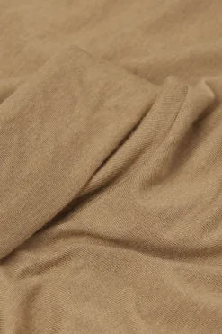 Camiseta de Manga Larga de Cuello Alto de Cashmere Ultraligero de Modal
