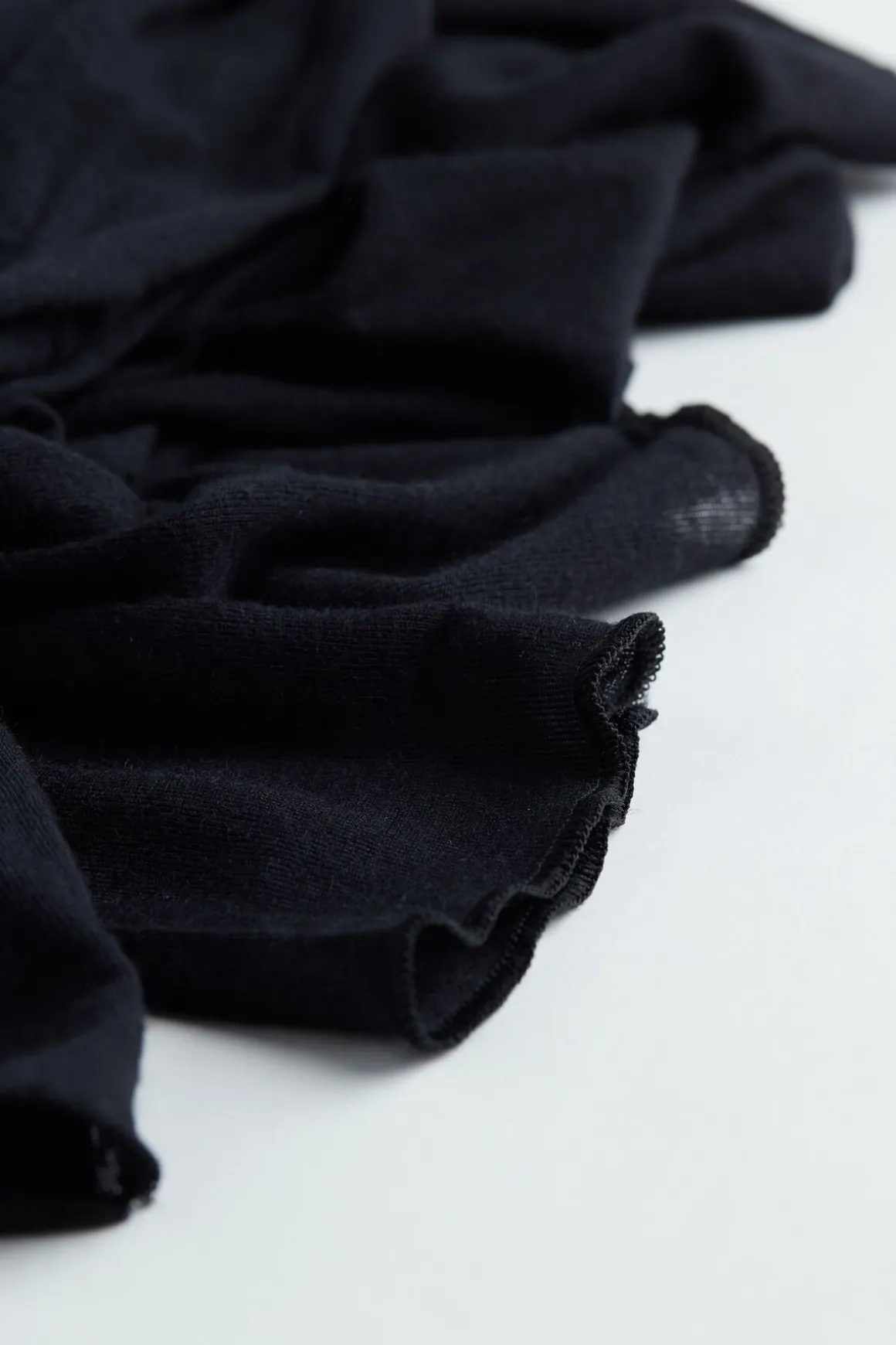 Camiseta de Manga Larga de Cuello Alto de Cashmere Ultraligero de Modal