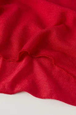 Camiseta de Manga Larga de Cuello Alto de Cashmere Ultraligero de Modal
