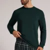 Camiseta de Manga Larga en Felpa de Modal
