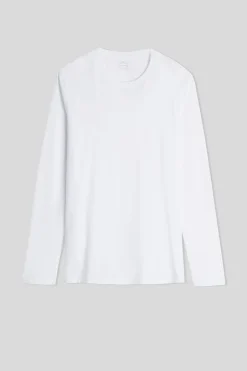 Camiseta de manga larga en algodón superior de hombre