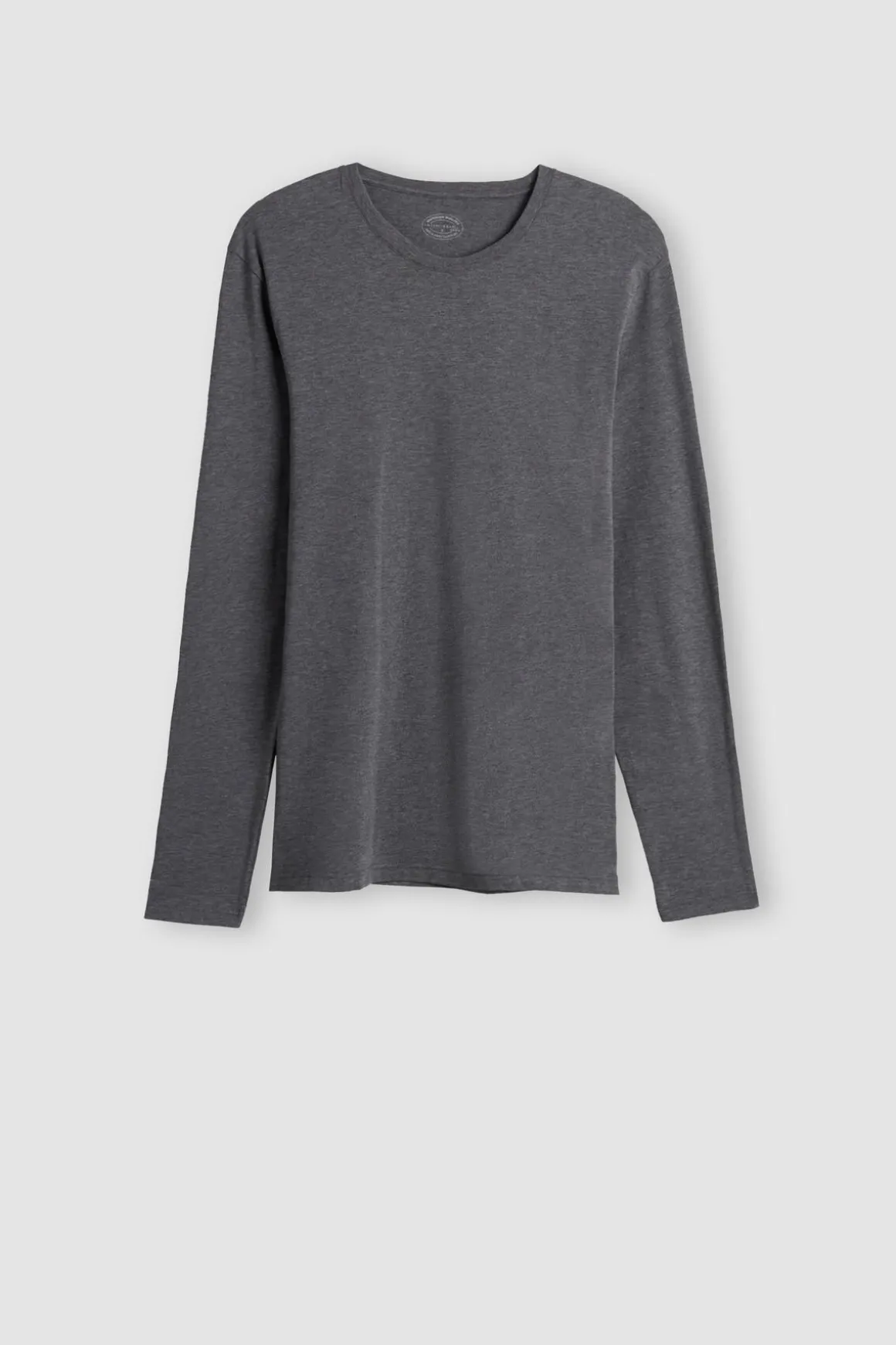 Camiseta de manga larga en algodón superior de hombre