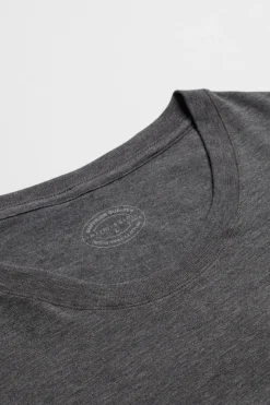 Camiseta de manga larga en algodón superior de hombre
