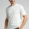 Camiseta de Punto de Algodón Jaspeado
