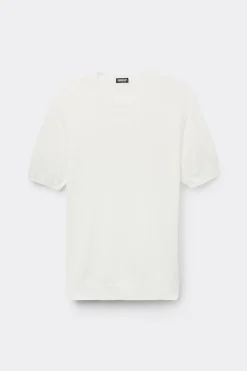 Camiseta de Punto de Algodón Jaspeado