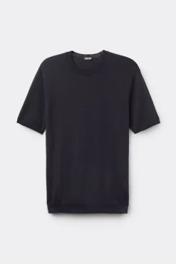 Camiseta de Punto de Algodón Jaspeado