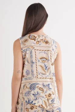 Camiseta de Tirantes Anchos Fresh Bamboo Italian Riviera