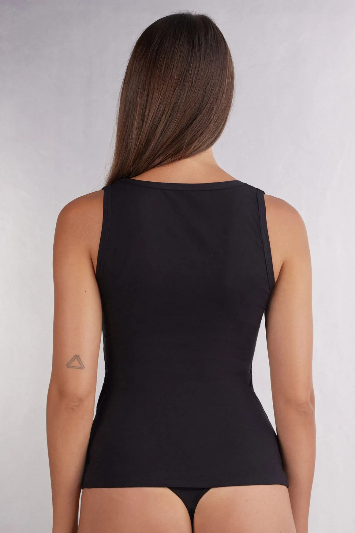 Camiseta de Tirantes Anchos de Algodón