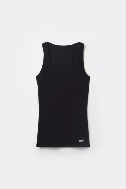 Camiseta de Tirantes Anchos de Algodón