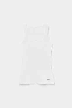 Camiseta de Tirantes Anchos de Algodón