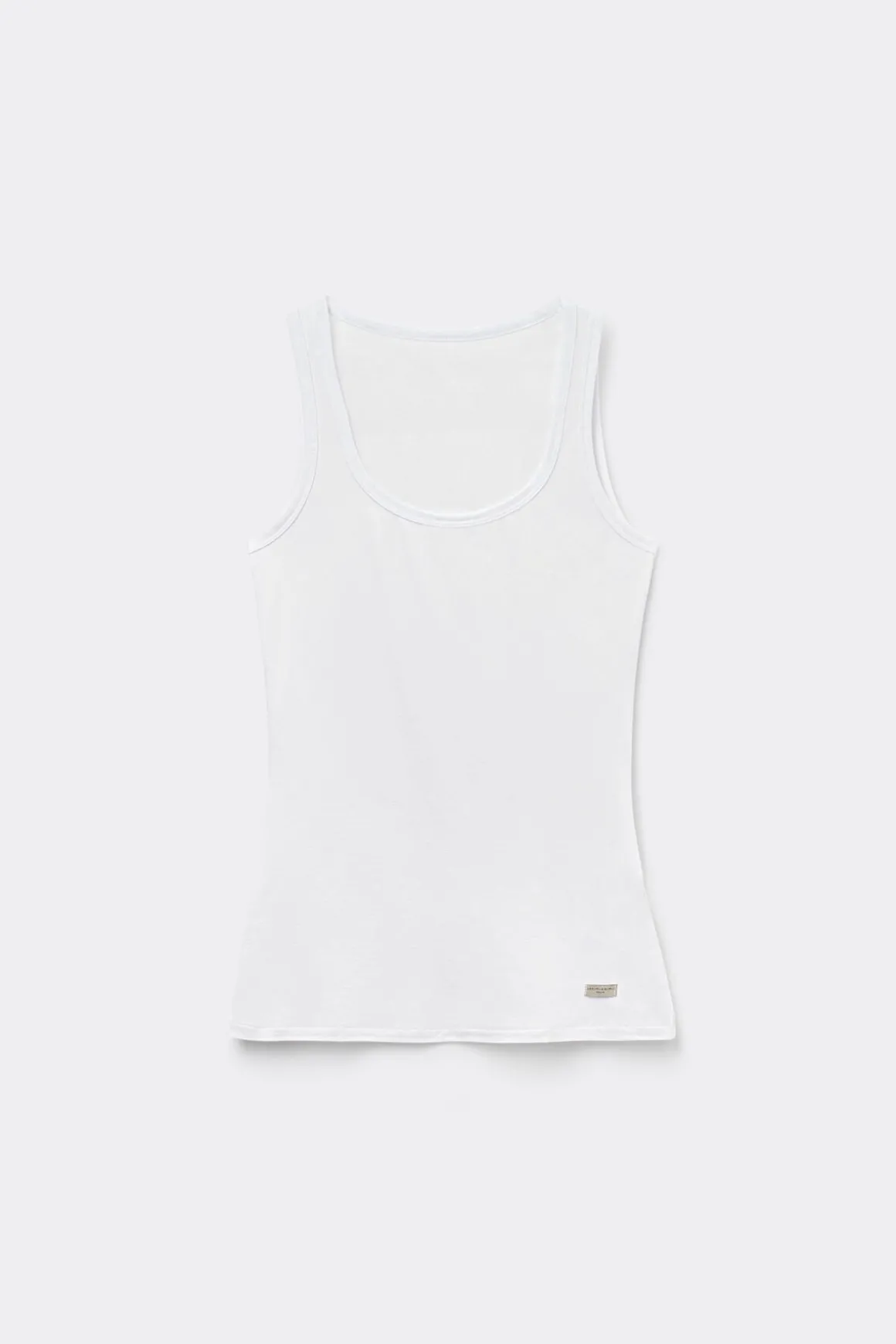 Camiseta de Tirantes Anchos de Algodón