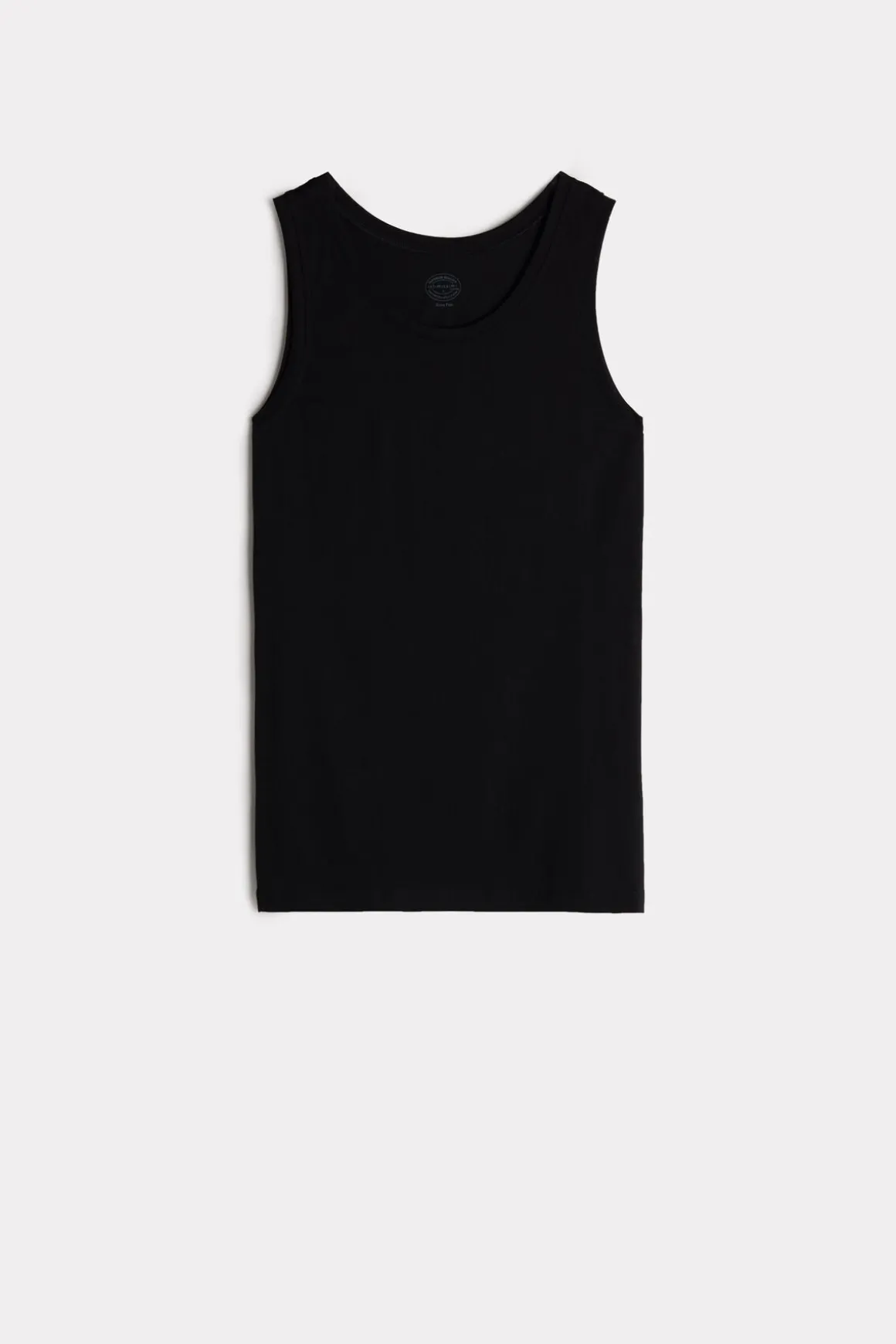 Camiseta de Tirantes con Escote Redondo de Algodón Superior Extrafino