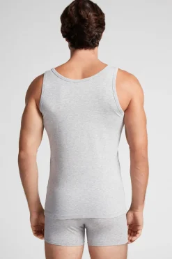 Camiseta de tirantes de algodón para hombre