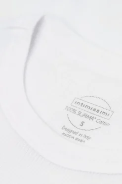 Camiseta de Tirantes de Canalé de Algodón Superior