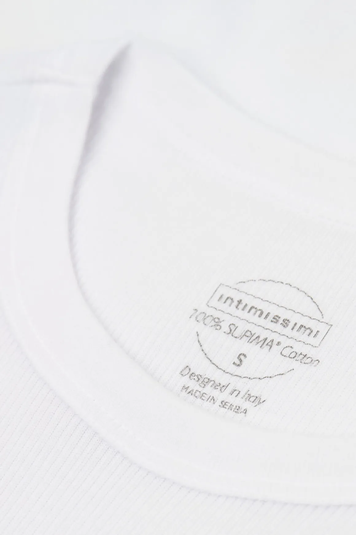 Camiseta de Tirantes de Canalé de Algodón Superior