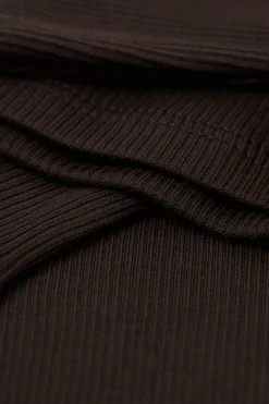 Camiseta de Tirantes de Canalé de Algodón Superior
