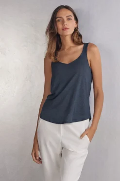 Camiseta de Tirantes de Lino