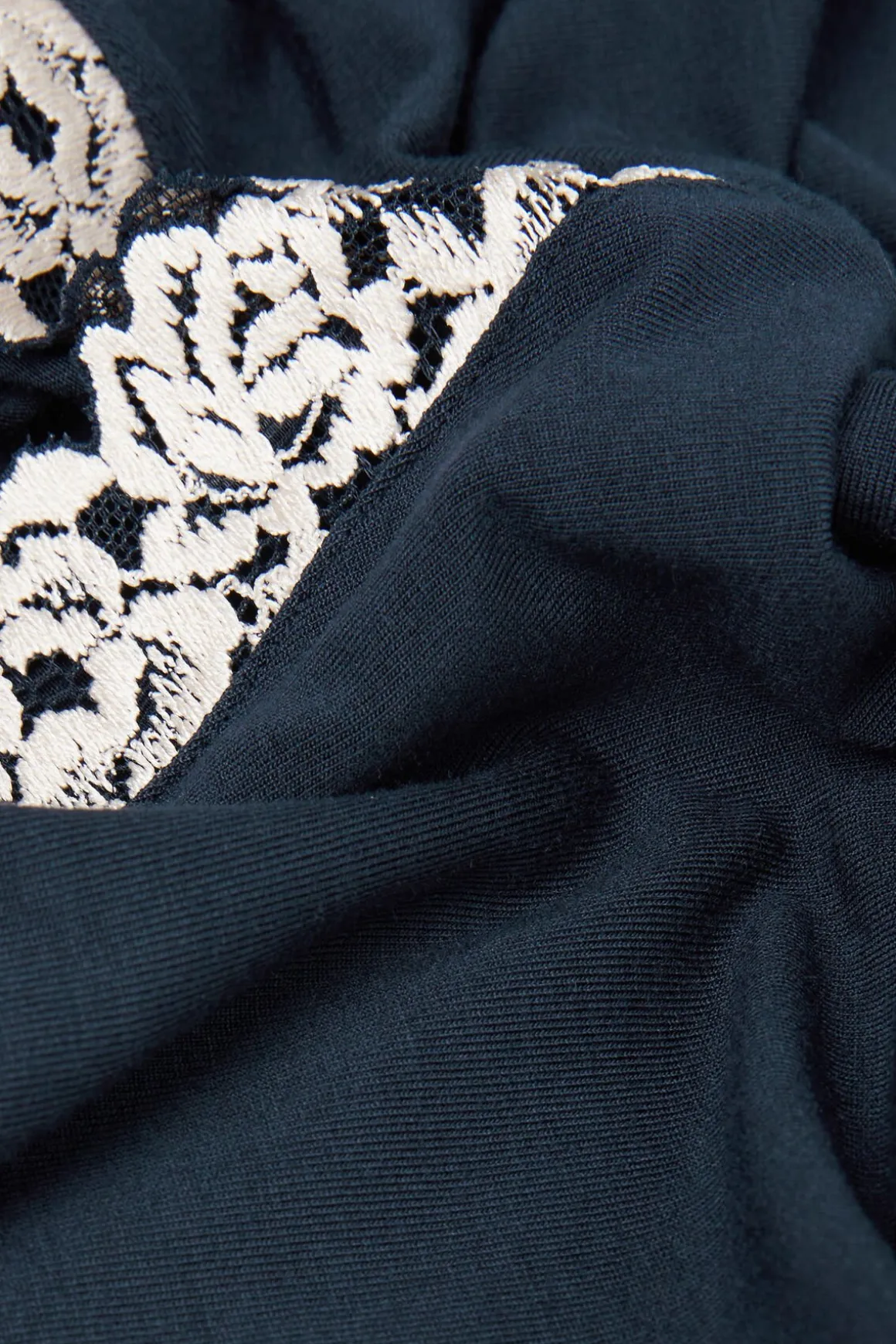 Camiseta de Tirantes de Modal y Encaje Pretty Flower