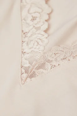 Camiseta de Tirantes de Modal y Encaje Pretty Flower