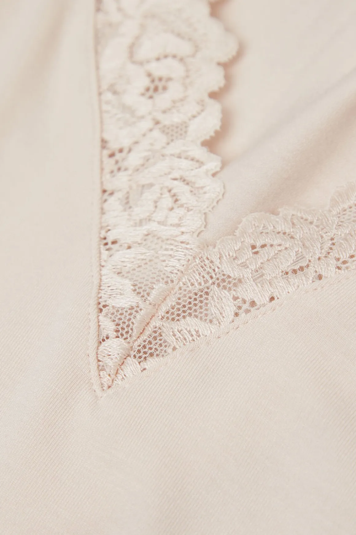 Camiseta de Tirantes de Modal y Encaje Pretty Flower