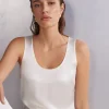 Camiseta de Tirantes de Seda y Modal