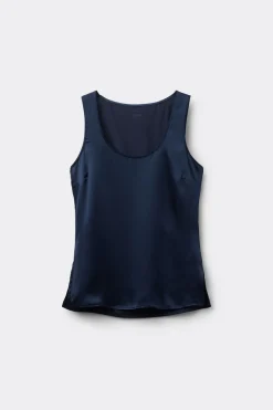 Camiseta de Tirantes de Seda y Modal